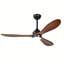 Ventilateur de plafond 52 po en bois massif avec lumière DEL et télécommande-1874086749-1874086747