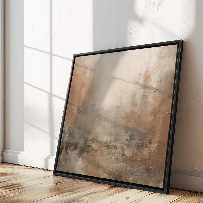 «Russet Mist Déroulant», reproduction sur toile roulée, Cadre flottant, H 24,75 po x l 24,75 po x P 1,75 po, Noir satiné