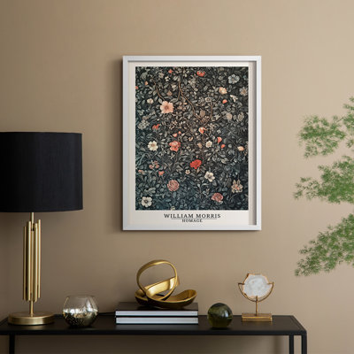 WM MORRIS Series CMXXII Framed Print - Solid Wood