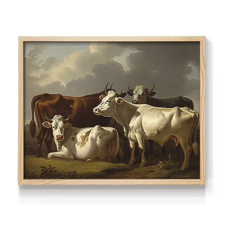 Faune - XXXVII - Reproduction encadrée - Restickable, H 22 po x l 28 po, Naturel