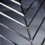 Reflections 3 in. x 11.75 in. Glass Mirror Beveled Chevron Decorative Kitchen & Bathroom Wall Tile