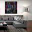 Art mural en verre épique «Wine Splash Dark 2» par Wellington Studio-106413742