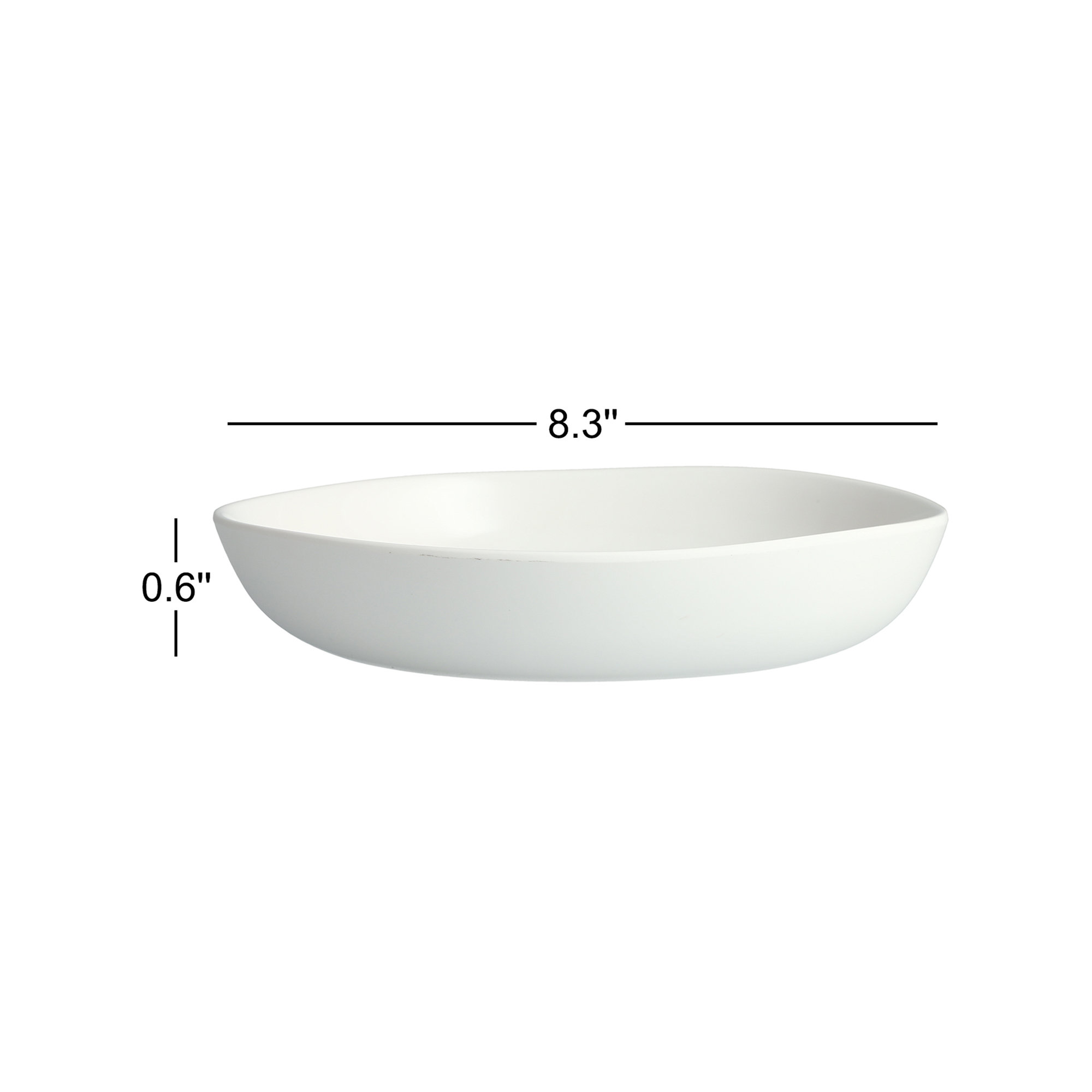 Sandia Contemporary Coupe Bowl, White