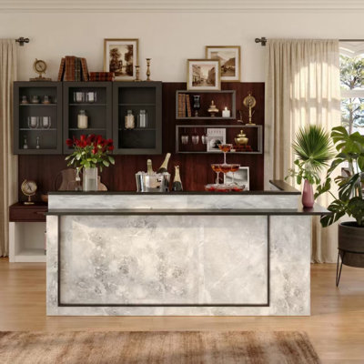 94.5 " L Bar Cabinet