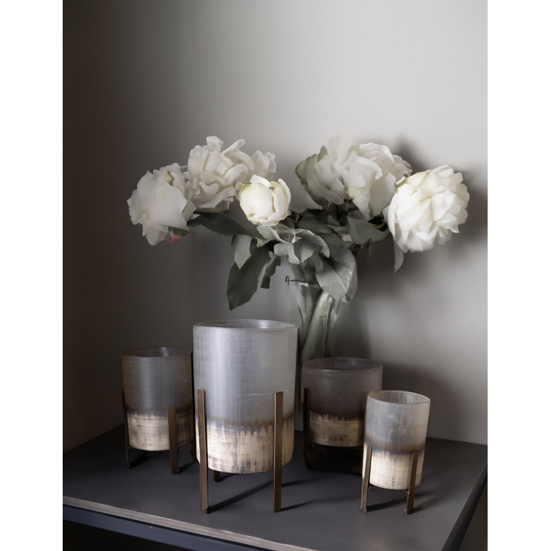 Glass Tabletop Candle Accessories, 14" H