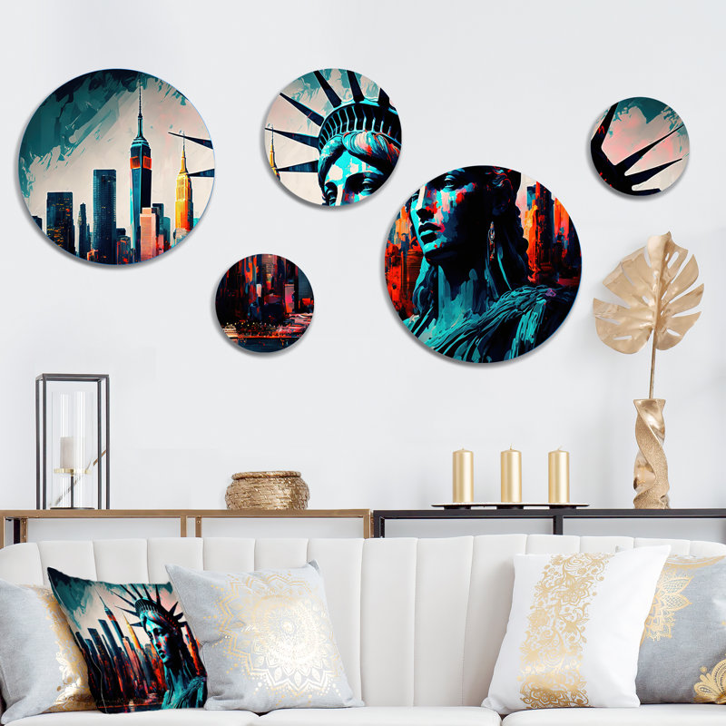 Cities & Countries Wall Decor on Metal