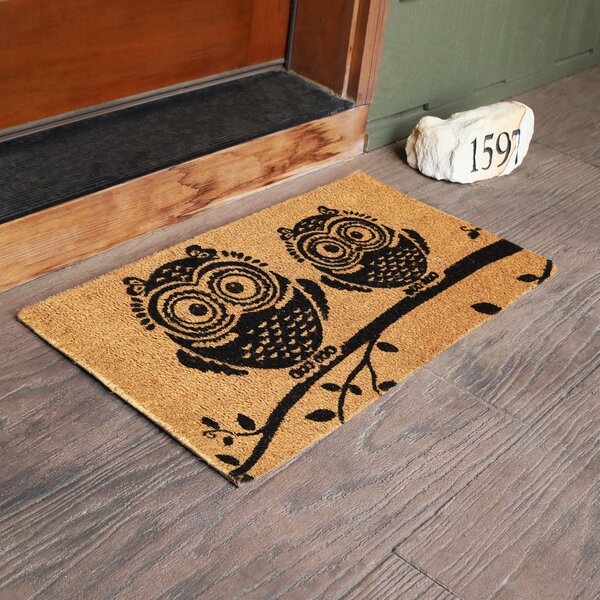 Slover PVC Back Printed 30.5 in. x 18.5 in. Non-Slip Outdoor Door Mat