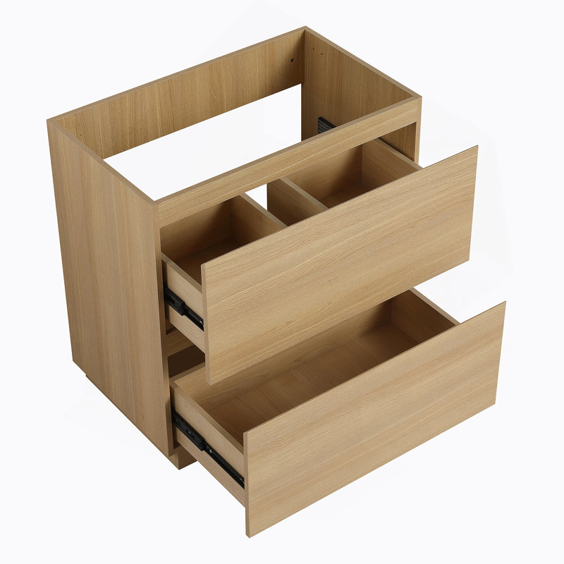 Meuble-lavabo de 30 po sans lavabo supérieur, Chêne