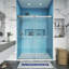 Porte de douche coulissante double opale Mirage MCOCOD l 72 po x H 76 po avec verre transparent 3/8 po (10 mm)-74719515