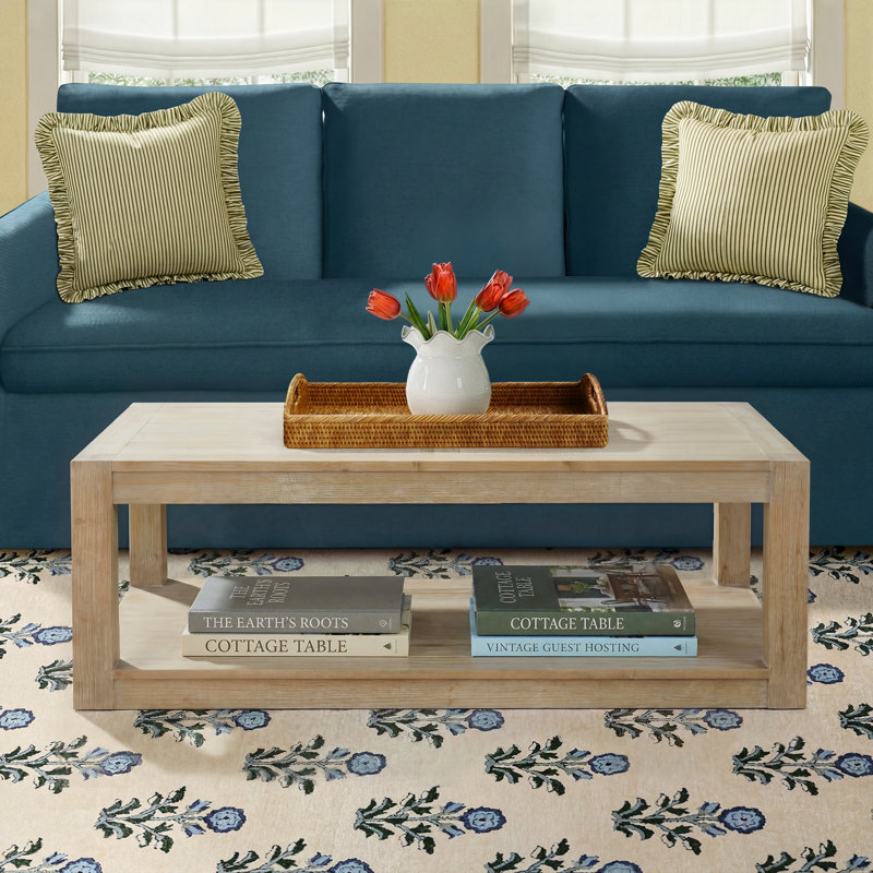 Adamson Solid and Manufactured Wood Coffee Table