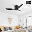 Lozell 3 pales à feuilles noires, boîtier noir court-145286685-145286684