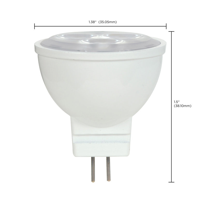 3 Watt Clear LED Bulb, 3000K