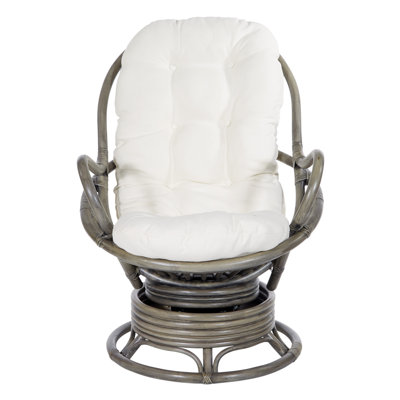 Lundell Upholstered Swivel Accent Chair