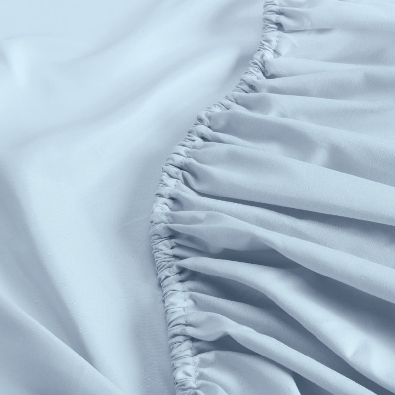 Simply Clean Antimicrobial Microfiber Sheet Set, Twin, Light Blue