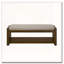 Banc de rangement à structure en bois avec coussin amovible, tablette inférieure-1377533266