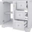 Meuble-lavabo autonome 36 po avec lavabo en céramique 3 tiroirs, 2 portes et tablette réglable-118195268