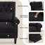 Fauteuil inclinable classique à dossier poussoir l 30 po avec rivets-54111557