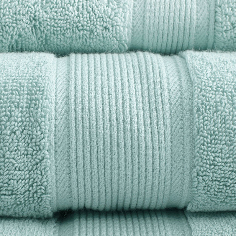 100% Cotton 8 Piece Antimicrobial Towel Set, Seafoam