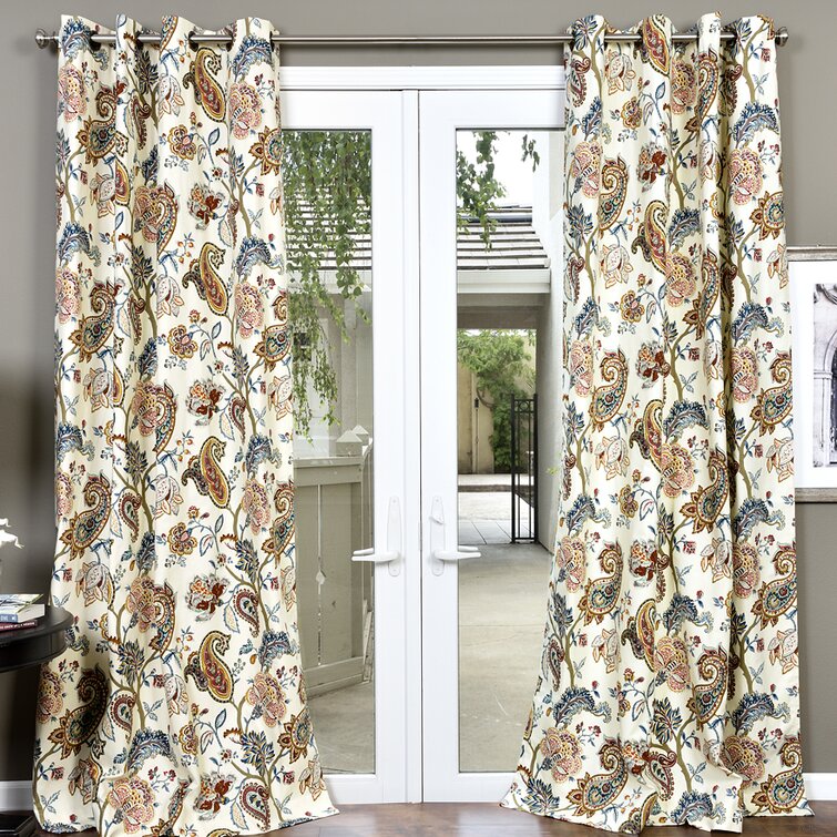 Lital Polyester Curtain Canora Grey