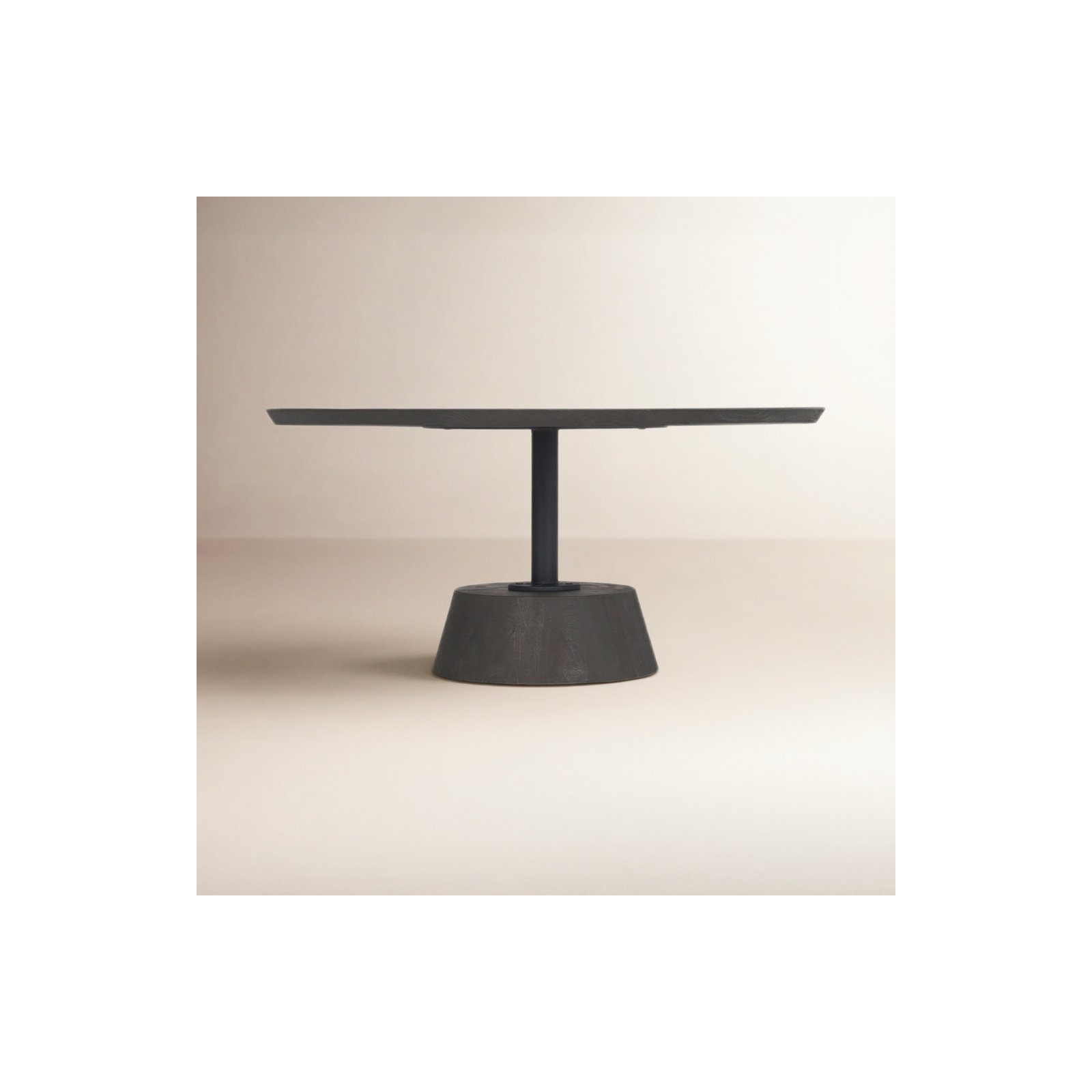 Thomas Solid Wood Single Coffee Table, Dark Brown