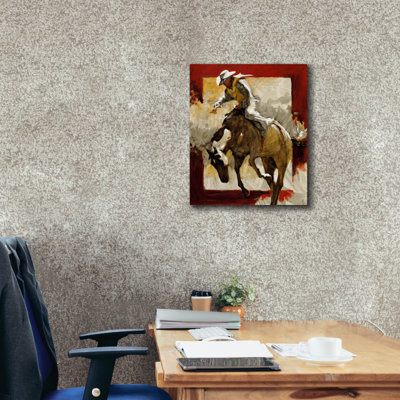 «Countdown In Red» par J.E. Knauf, art mural sur toile