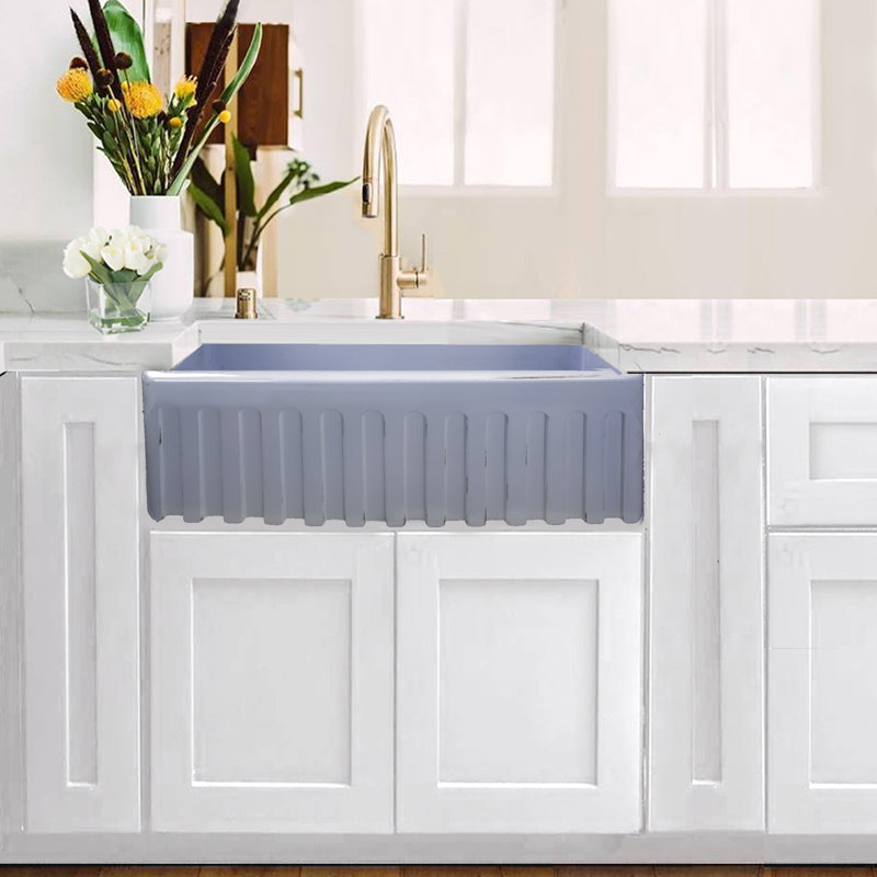 Vineyard 29.75'' L Single Basin Kitchen Sink, Shabby Sugar