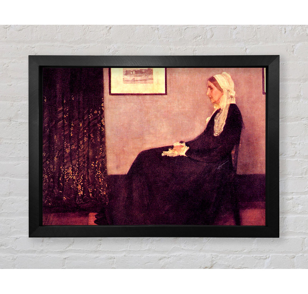 Gerahmtes Leinwandbild Whistlers Mother von Whistler