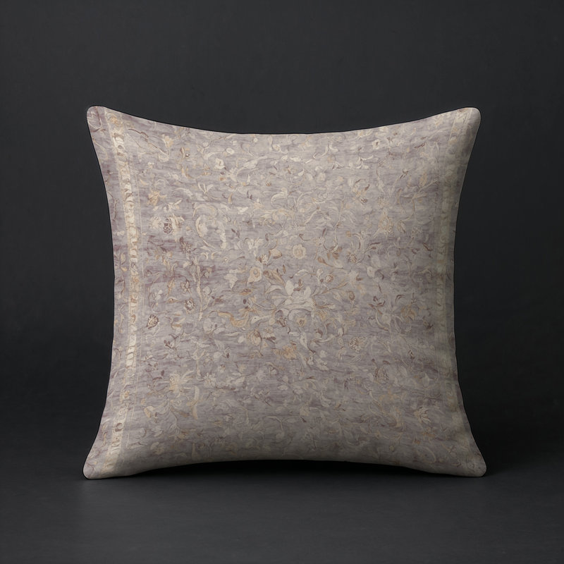 Coussin décoratif intérieur et extérieur Modern, Gris abstrait 16, Carré 16 po