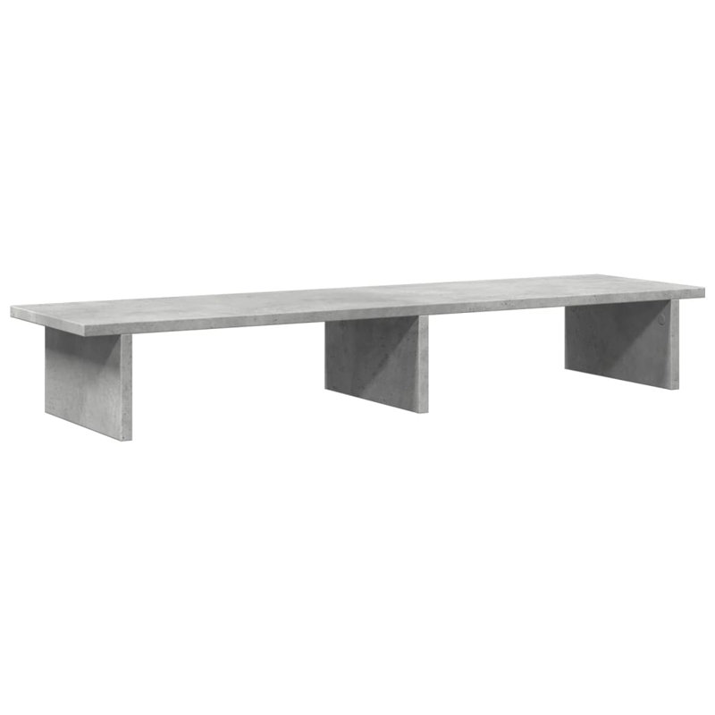 Shiyu Manufactured Wood Monitor Stand, 15cm H x 100cm W x 27cm D, Concrete Grey