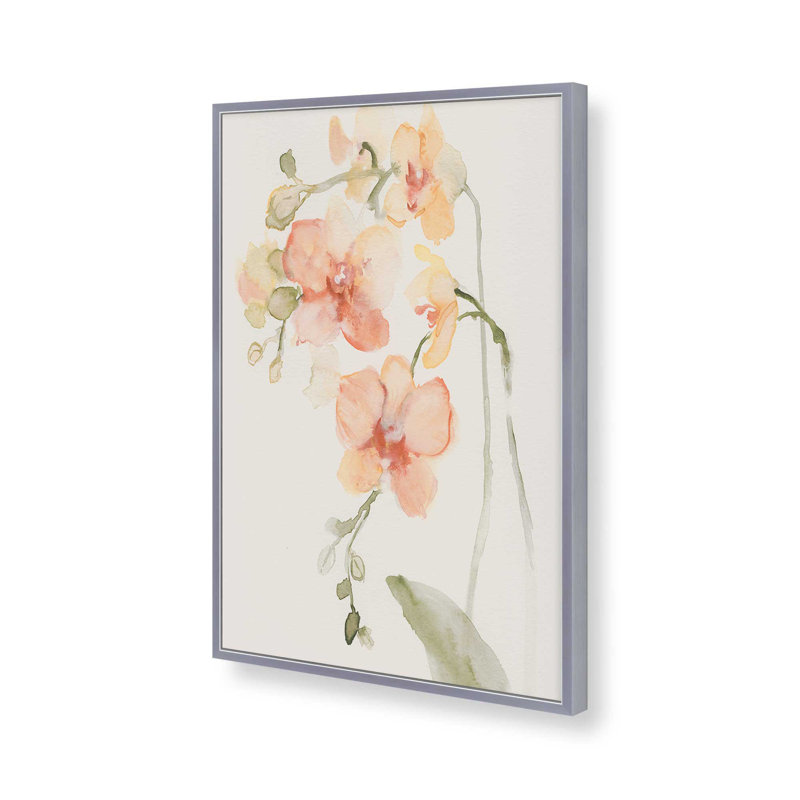 «Autumn Orchid II» par Victoria Barnes, reproduction d'art, 36" H x 24" W, Impression sur cadre ouvert sans papier mat