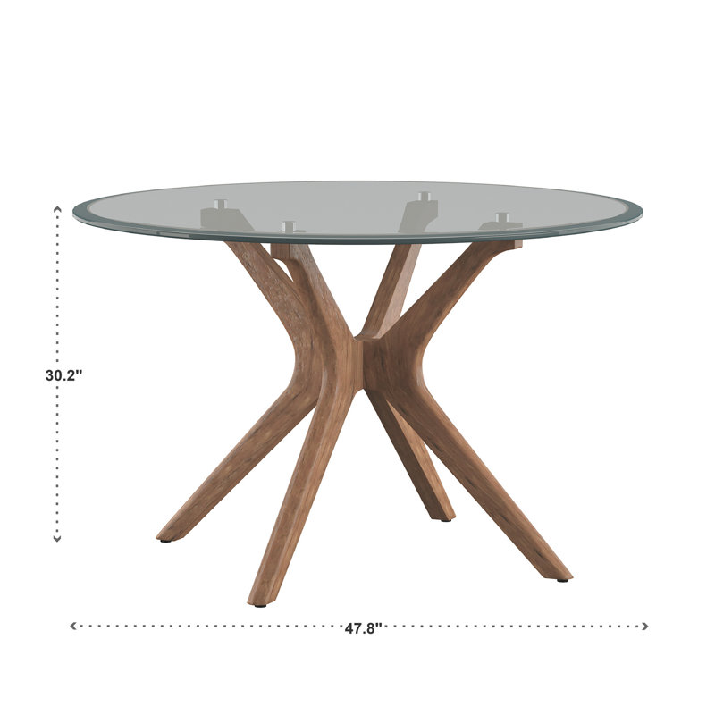 Ensemble de salle à manger Lucienne, 7 pièces : table, 6 chaises, Beige