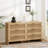 Arc Shaped Corner Cabinet - 6 Drawers, Practical Natural Finish For Any Room-1667524062