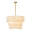 Virelle 6-Light Boho Dimmable Tiered Drum Chandelier