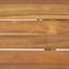 Table de salle à manger d'extérieur en bois d'acacia
