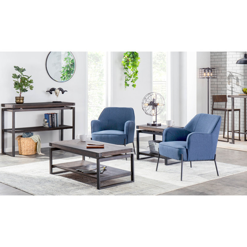 Inarah Upholstered Armchair, Blue