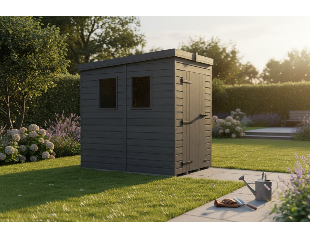 5x8 Pent Composite Shed