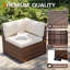 Chaise d'extérieur en osier avec coussins-1687671515