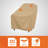 Modern Leisure Basics Patio Chair Cover, 27"L x 34"W x 31"H, Khaki