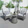 Neneo 2-Person Outdoor Patio Conversation Set With End Table
