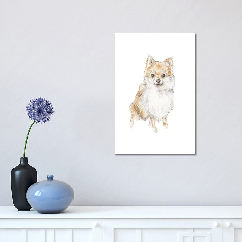 Pomeranian by Wandering Laur - Wrapped Canvas Print, 45.72cm H x 30.48cm W x 1.91cm D