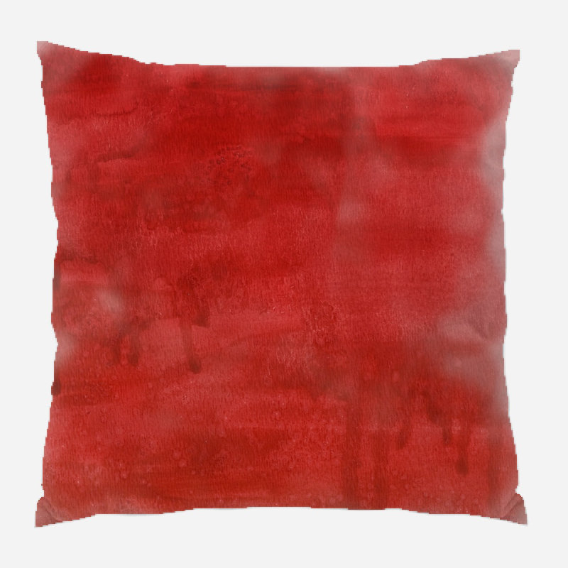 Coussin décoratif aquarelle Mudd, Microsuède, Intérieur
