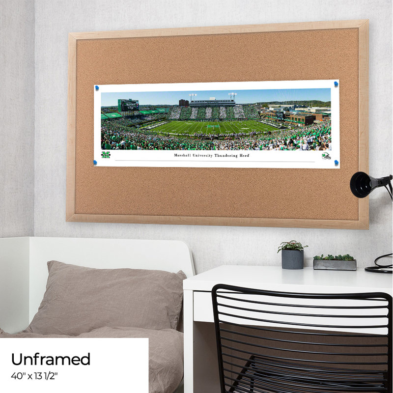 Marshall Football Panoramic Print on Paper