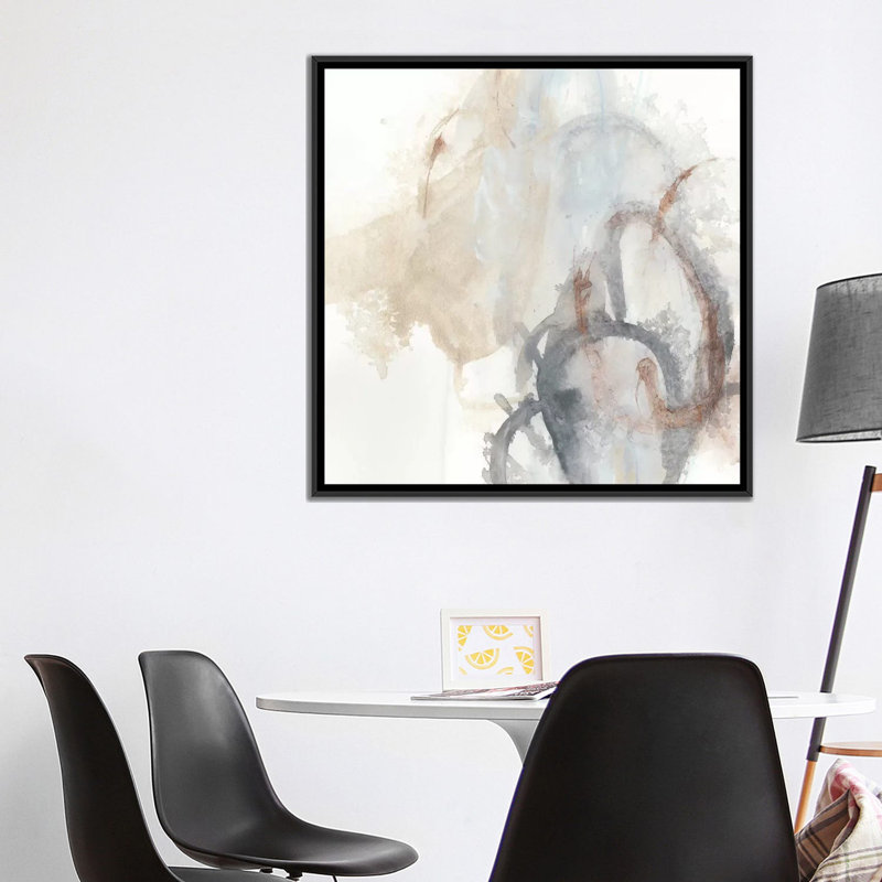 «Supposition I», reproduction sur toile, H 18 po x l 18 po x P 1,5 po, Toile avec cadre noir, Pas de tapis