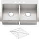 Vault™ Double Bowl Kitchen Sink with Single Faucet Hole