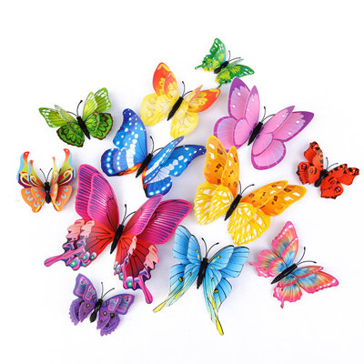 Décoration murale 3D papillon 24 pièces
