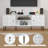 Contemporary TV Stand for 55-75 Inch TVs, Entertainment Center with Storage Cabinets and Open Shelves, Textured Pattern Console for Living Room-740626988