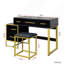 Ensemble de coiffeuse avec miroir, commode avec table de chevet et 4 tiroirs-296108322