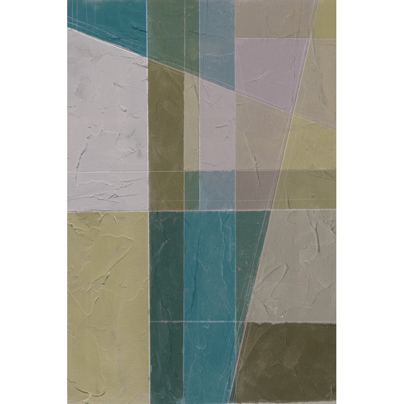 Linear Illusion II - Wrapped Canvas Painting, 46cm H x 30cm W