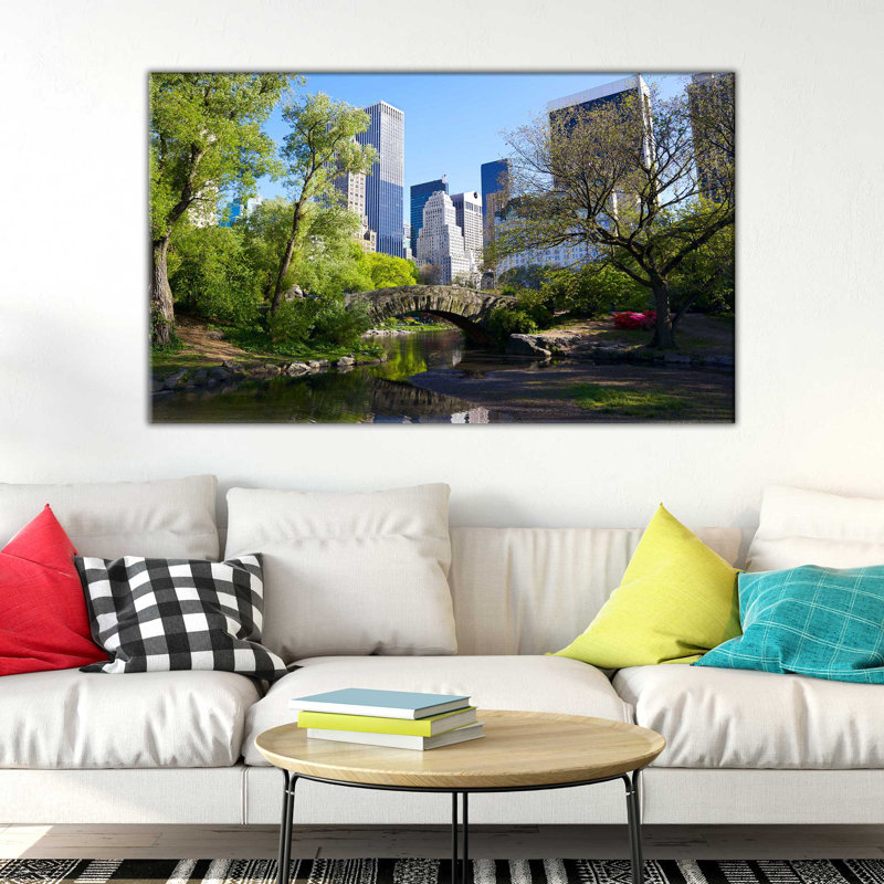 " Central Park, NYC " by Lawrence Studios, 18" H x 30" W x 1" D