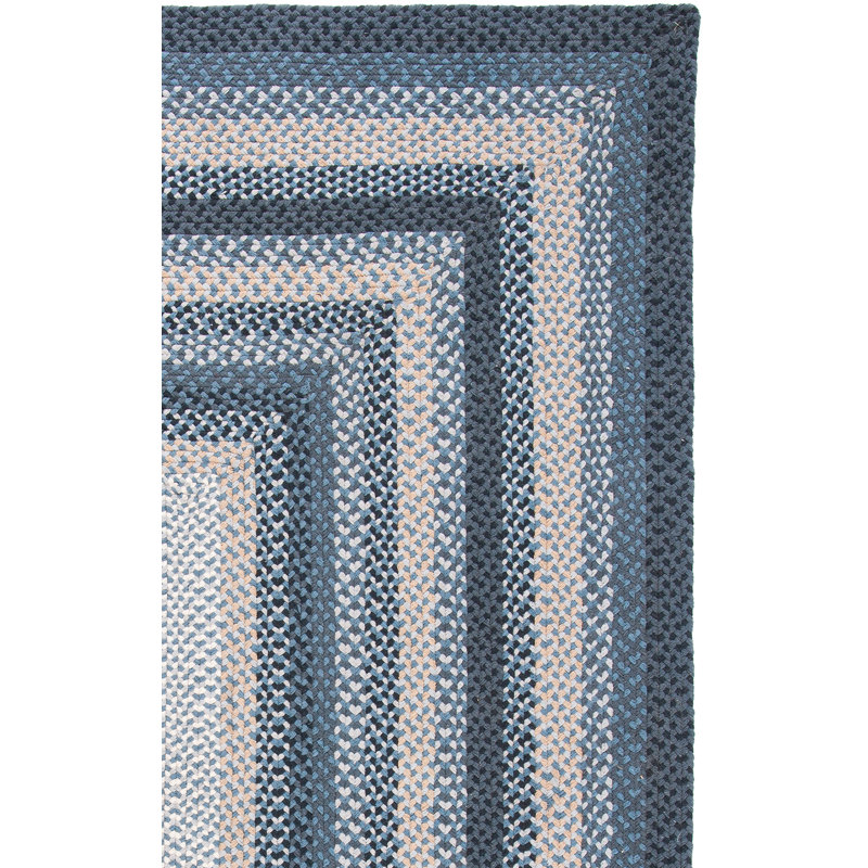 Styrkar Flat Weave 0.92 Cotton 0.08 Others Striped Rug, Rectangle 6' x 9'